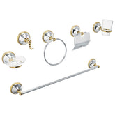 @juego de 6 accesorios para baño de acero